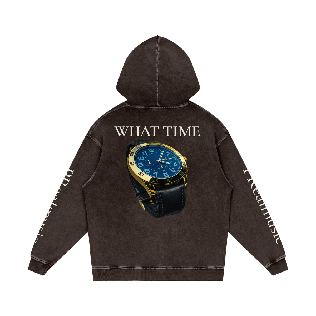 WHAT TIME - LIMITED EDITION - Loose Cotton Hoodie
