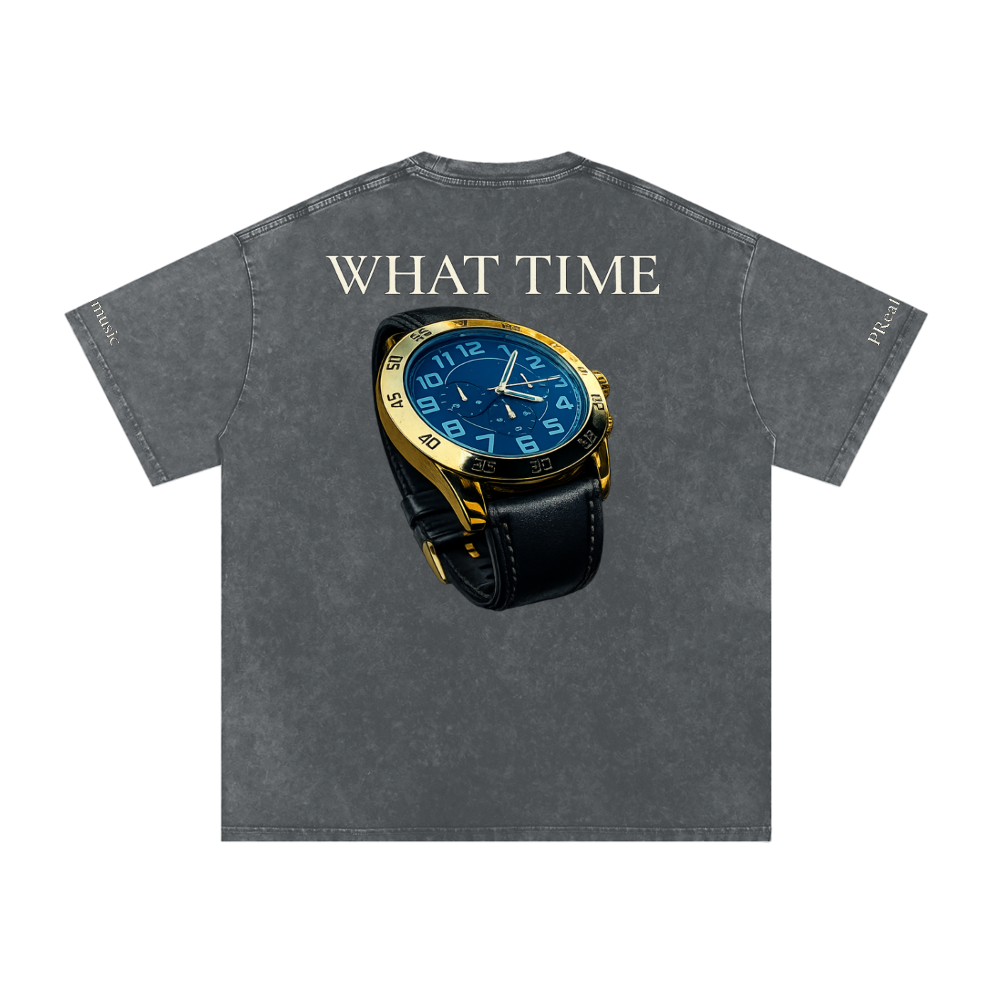 WHAT TIME - Oversized Cotton T-Shirt
