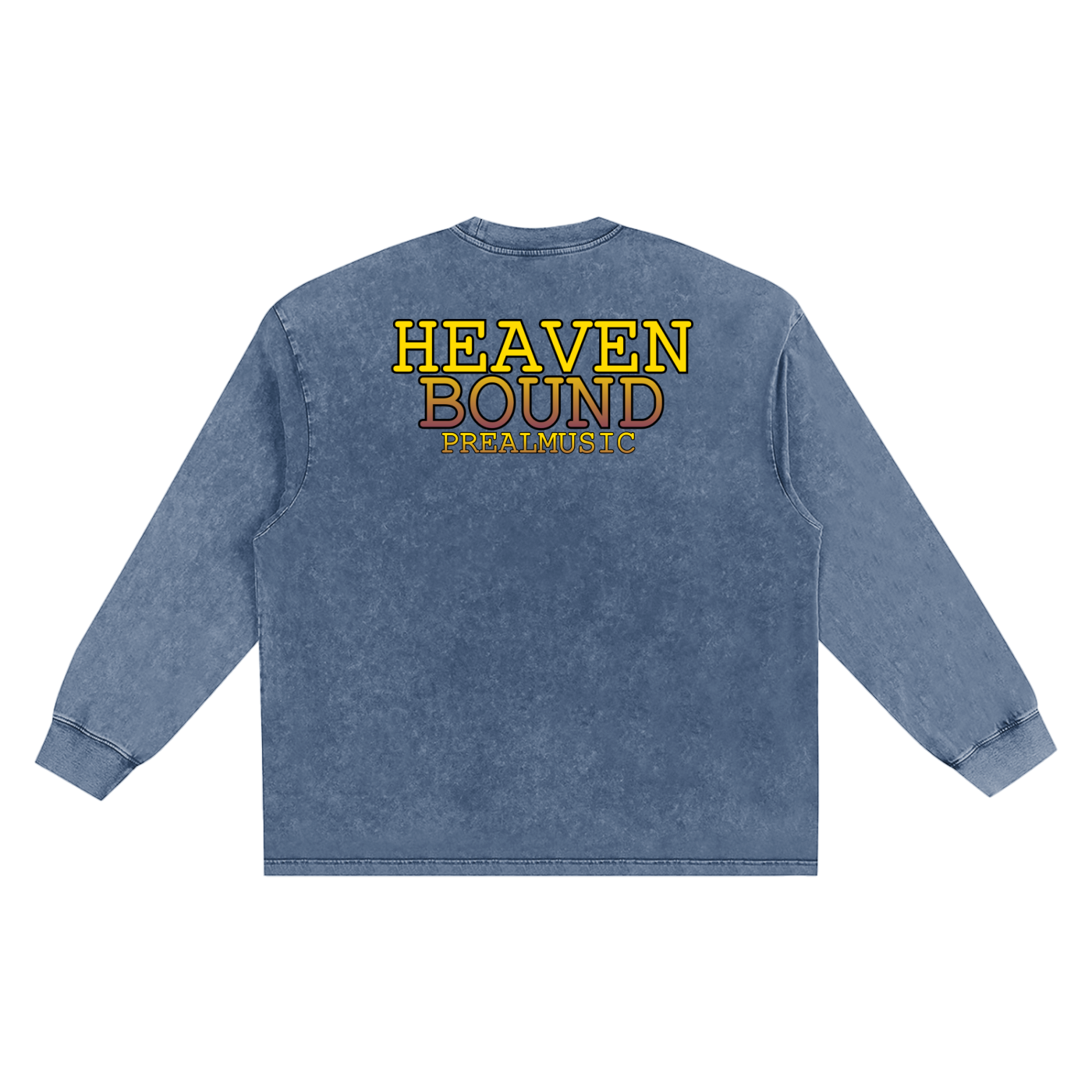 HEAVEN BOUND - Frayed Edge Long Sleeve T-Shirt