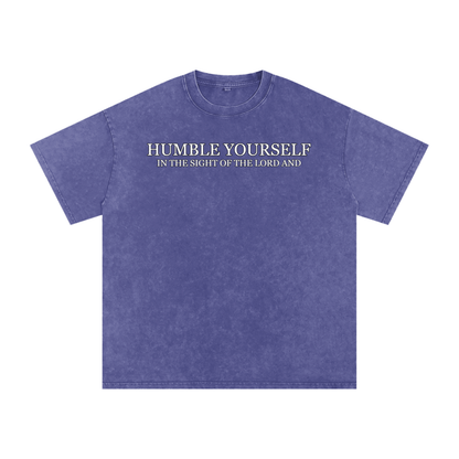 He Will Lift You Up - Oversized Cotton T-Shirt