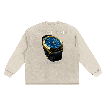 WHAT TIME - Frayed Edge T-Shirt
