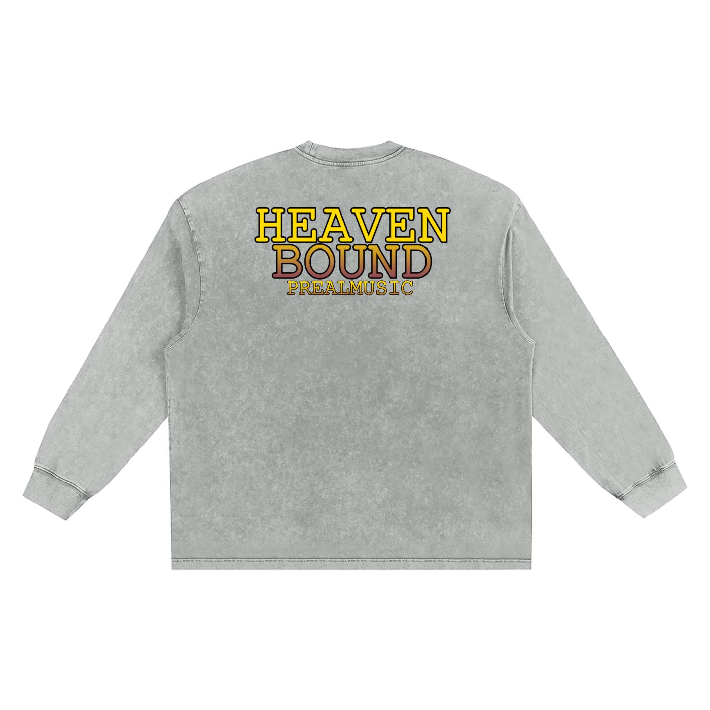 HEAVEN BOUND - Frayed Edge Long Sleeve T-Shirt