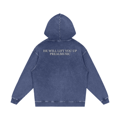 He Will Lift You Up - Loose Cotton Hoodie