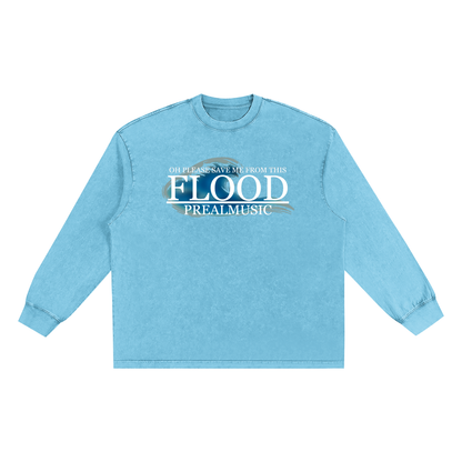 Flood - Frayed Edge Long Sleeve T-Shirt