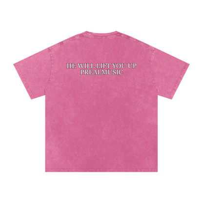 He Will Lift You Up - Oversized Cotton T-Shirt