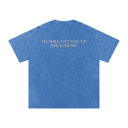 He Will Lift You Up - Oversized Cotton T-Shirt
