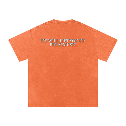 He Will Lift You Up - Oversized Cotton T-Shirt