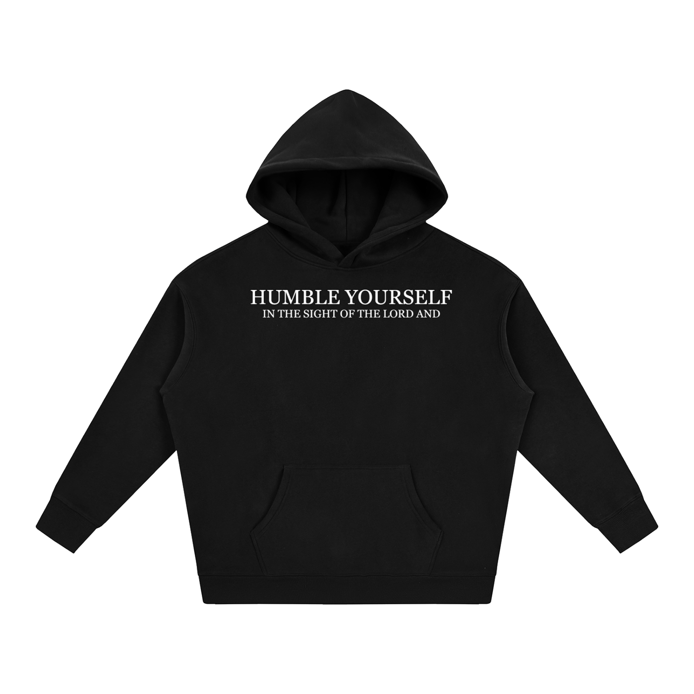 He Will Lift You Up - Oversize Fleeced Hoodie