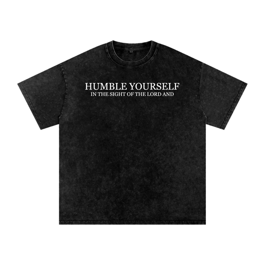 He Will Lift You Up - Oversized Cotton T-Shirt