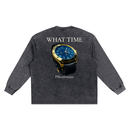 WHAT TIME - Frayed Edge T-Shirt