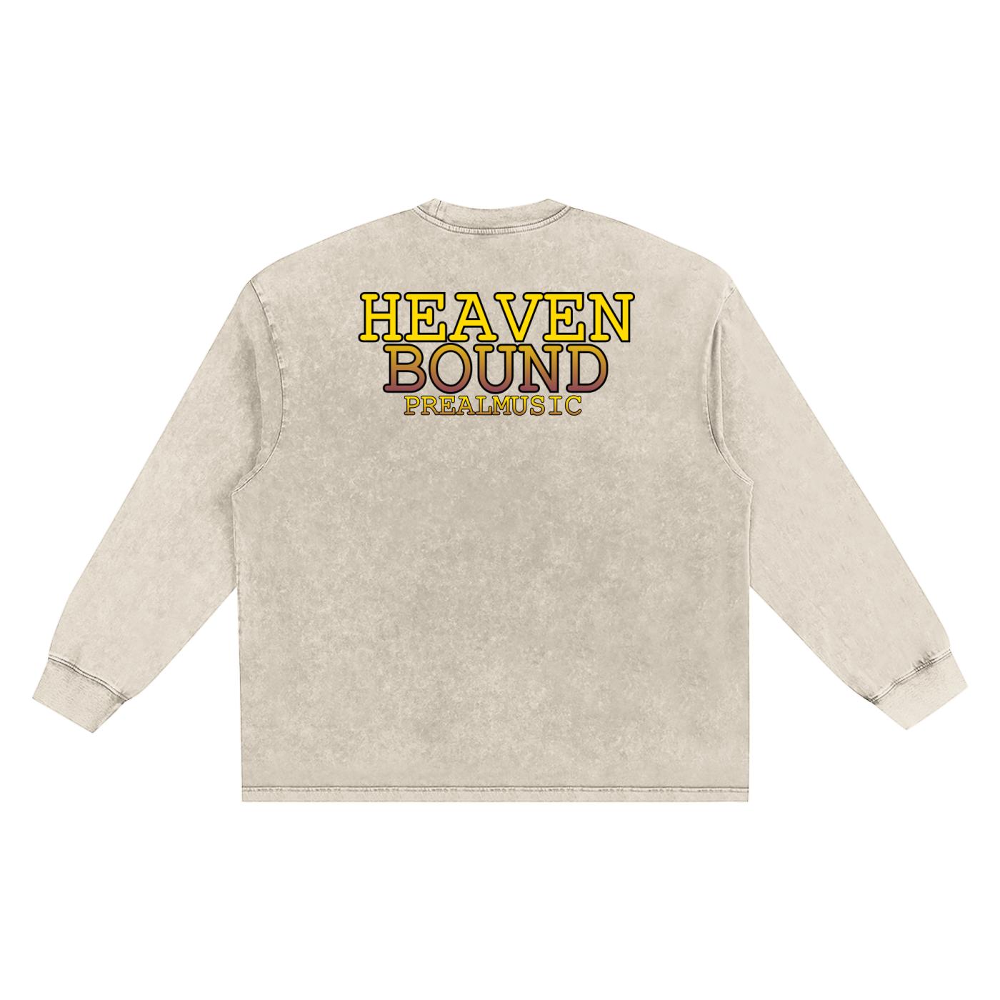 HEAVEN BOUND - Frayed Edge Long Sleeve T-Shirt