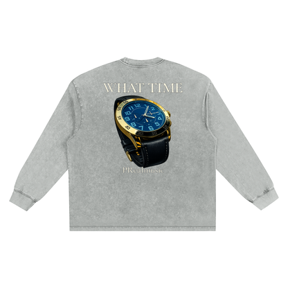 WHAT TIME - Frayed Edge T-Shirt