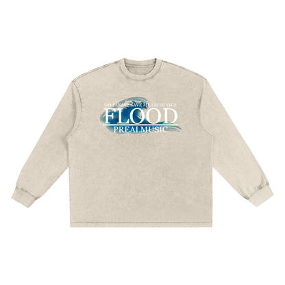 Flood - Frayed Edge Long Sleeve T-Shirt