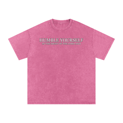 He Will Lift You Up - Oversized Cotton T-Shirt