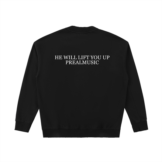 He Will Lift You Up - Drop Shoulder Crewneck Sweatshirt