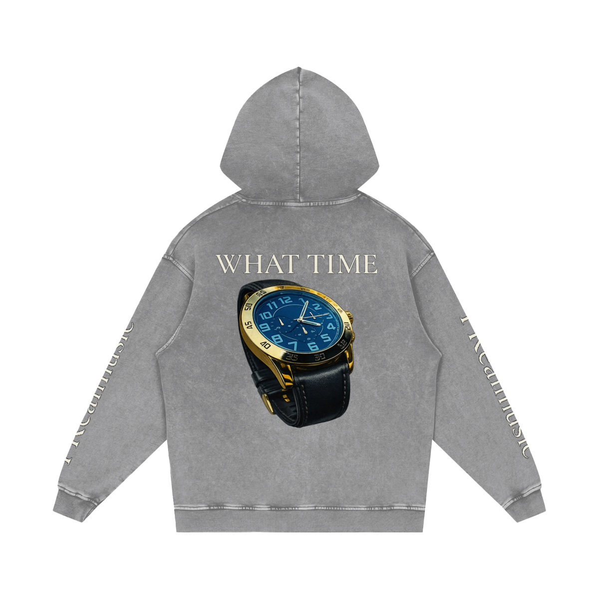 WHAT TIME - LIMITED EDITION - Loose Cotton Hoodie