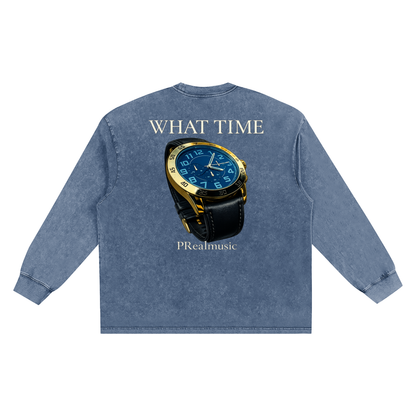 WHAT TIME - Frayed Edge T-Shirt