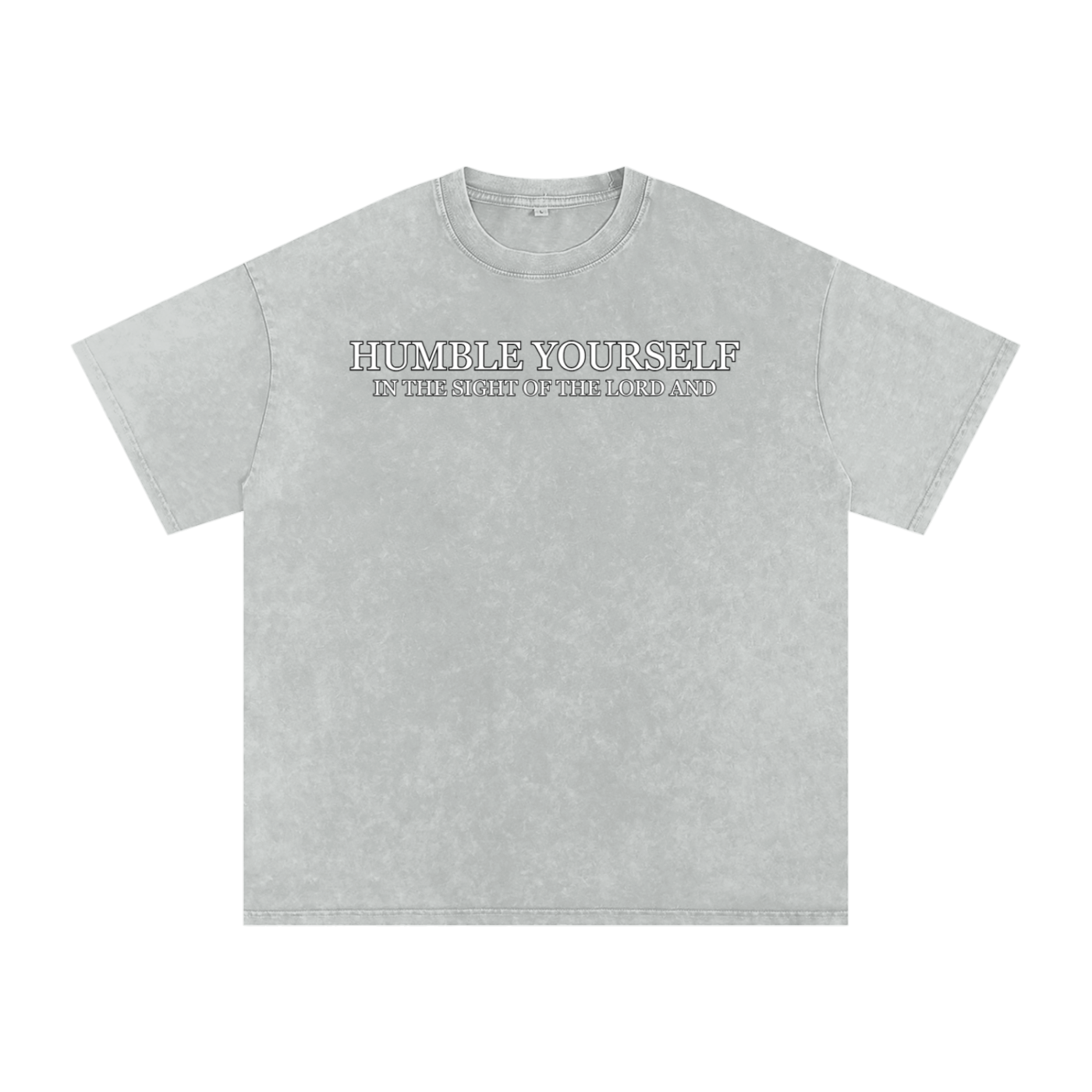 He Will Lift You Up - Oversized Cotton T-Shirt