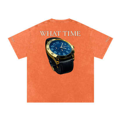 WHAT TIME - Oversized Cotton T-Shirt