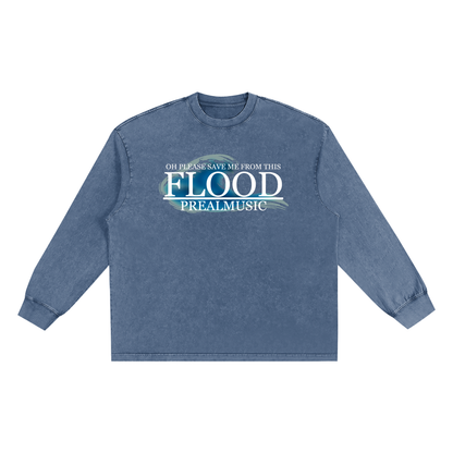 Flood - Frayed Edge Long Sleeve T-Shirt