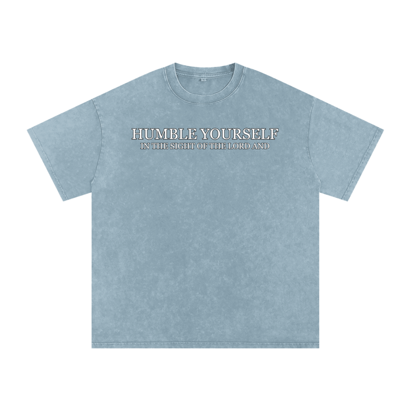 He Will Lift You Up - Oversized Cotton T-Shirt