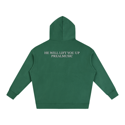 He Will Lift You Up - Oversize Fleeced Hoodie