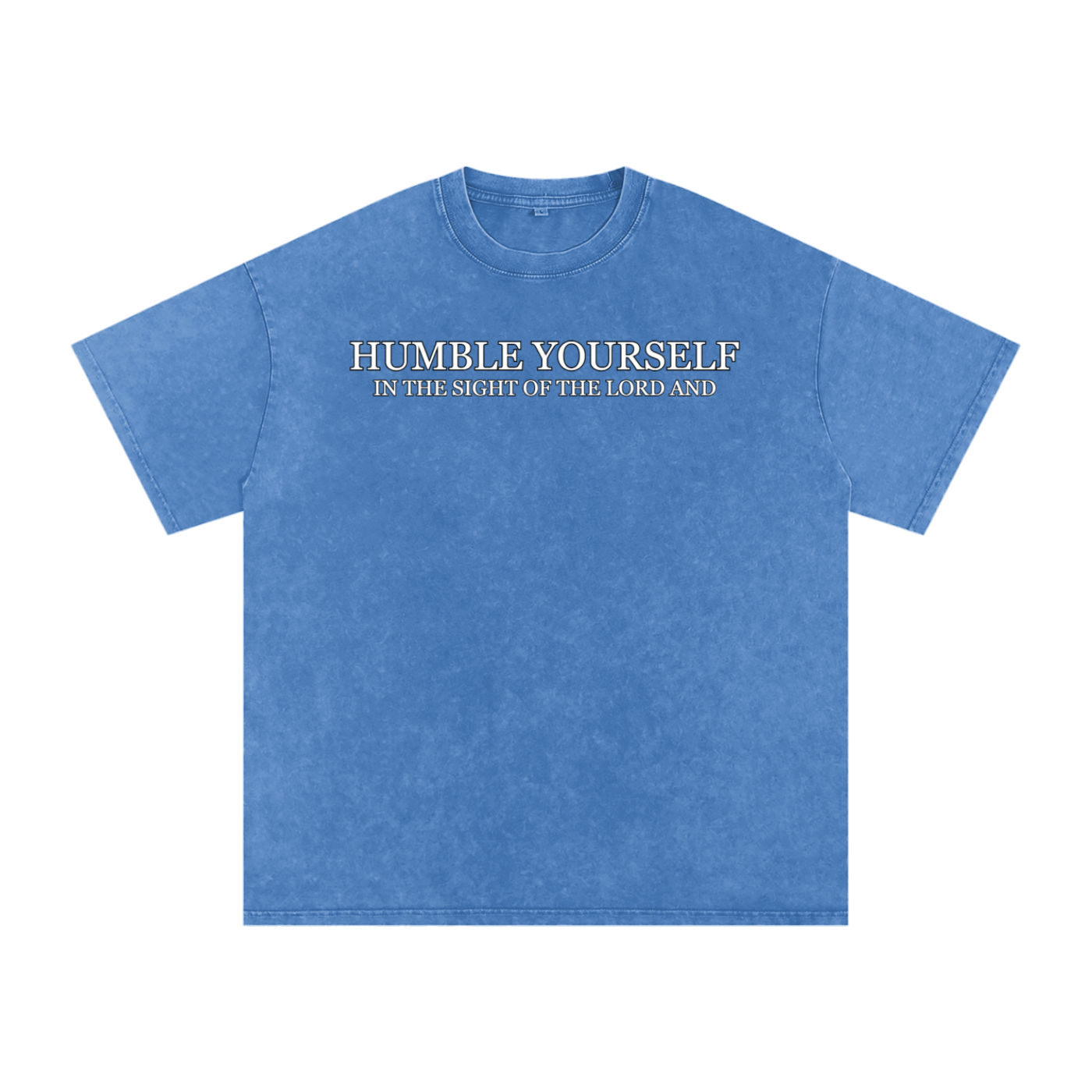 He Will Lift You Up - Oversized Cotton T-Shirt