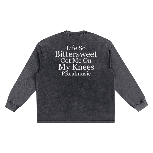 Bittersweet - Frayed Edge Long Sleeve T-Shirt