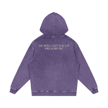 He Will Lift You Up - Loose Cotton Hoodie