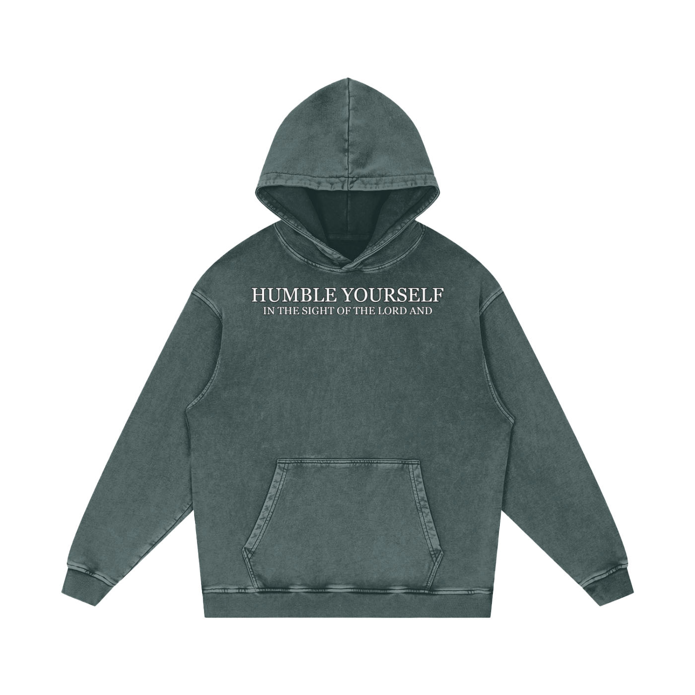 He Will Lift You Up - Loose Cotton Hoodie