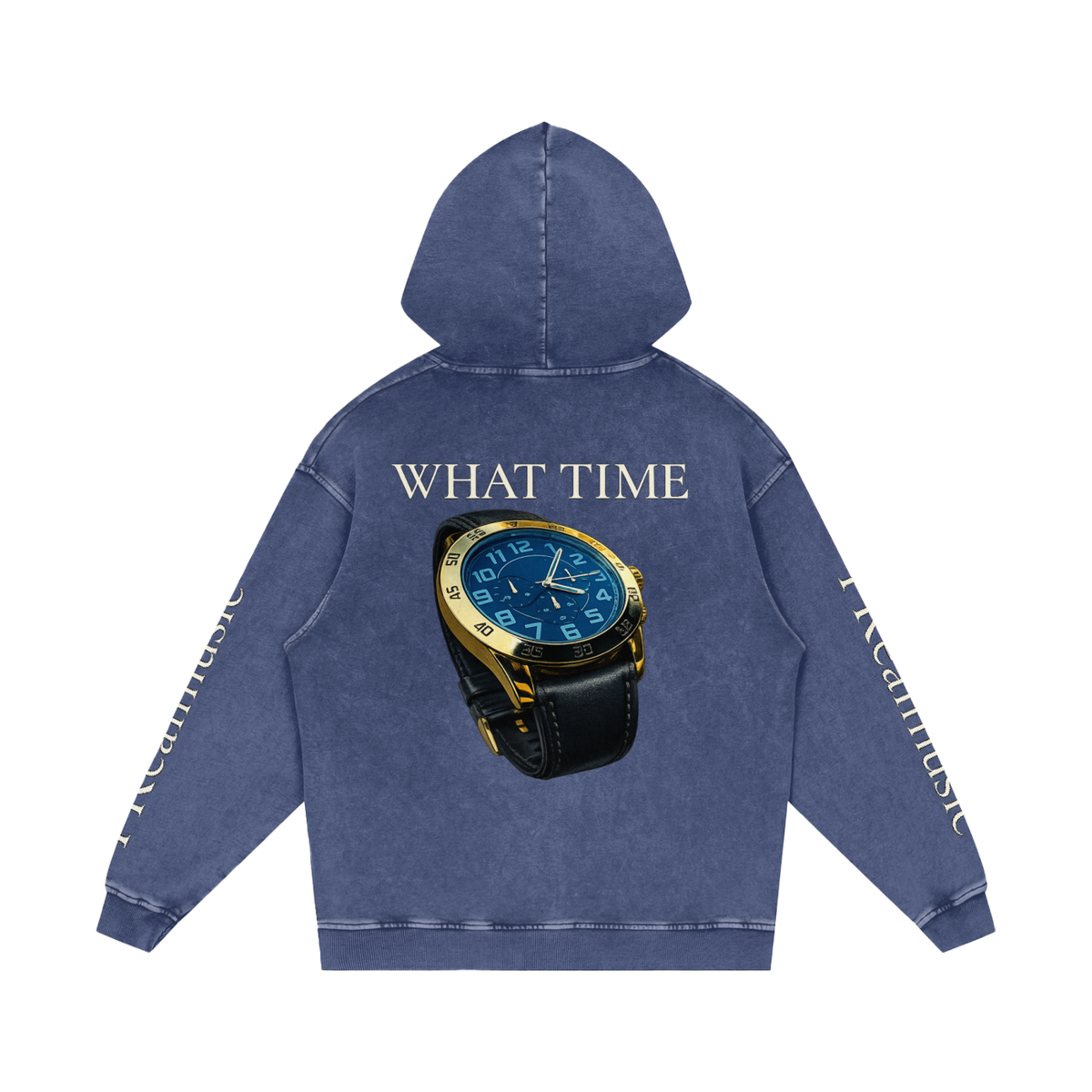 WHAT TIME - LIMITED EDITION - Loose Cotton Hoodie