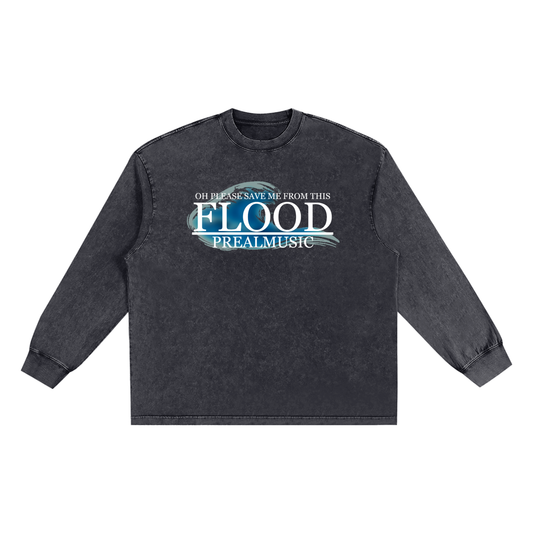 Flood - Frayed Edge Long Sleeve T-Shirt