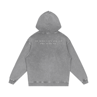 He Will Lift You Up - Loose Cotton Hoodie
