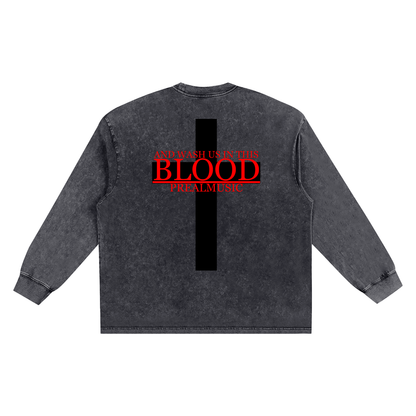 Flood - Frayed Edge Long Sleeve T-Shirt