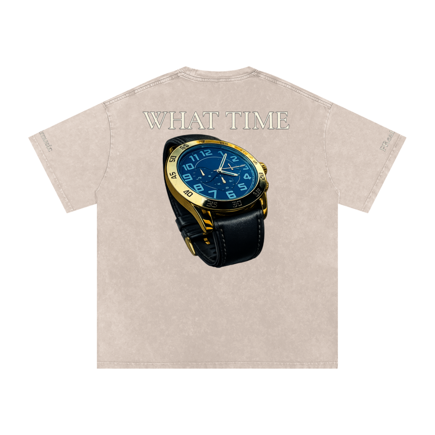 WHAT TIME - Oversized Cotton T-Shirt