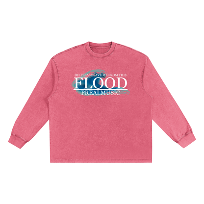 Flood - Frayed Edge Long Sleeve T-Shirt