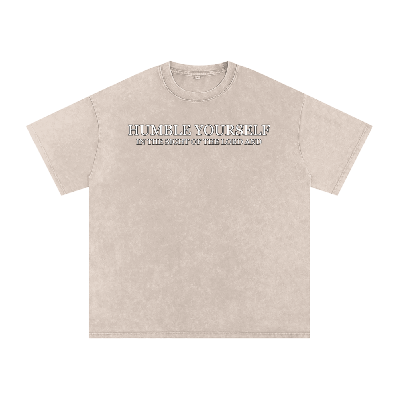 He Will Lift You Up - Oversized Cotton T-Shirt
