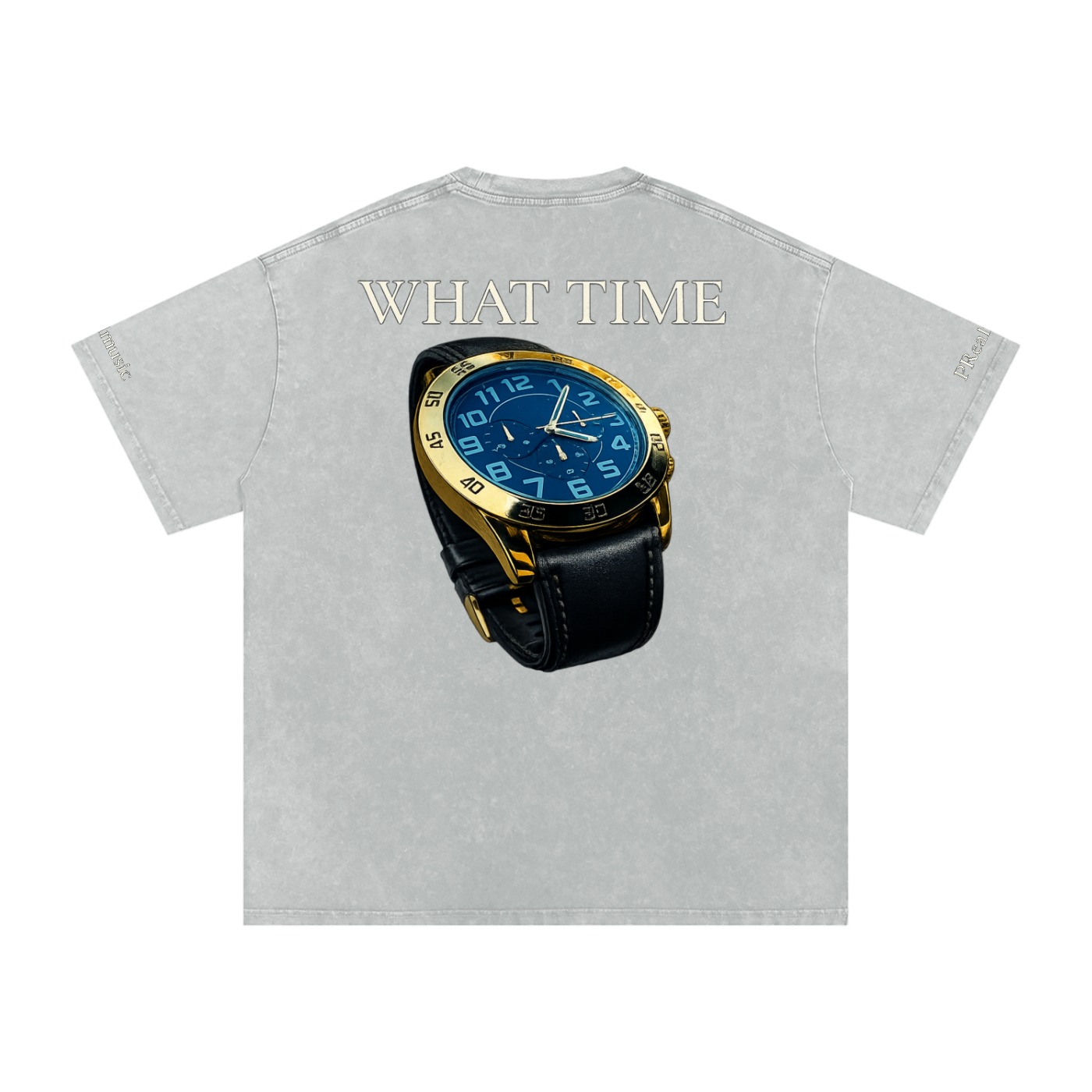 WHAT TIME - Oversized Cotton T-Shirt