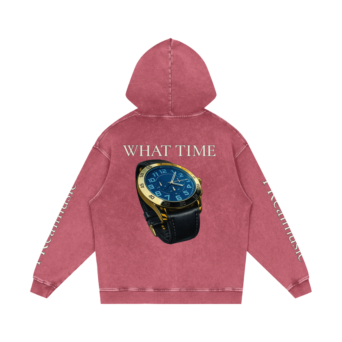 WHAT TIME - LIMITED EDITION - Loose Cotton Hoodie