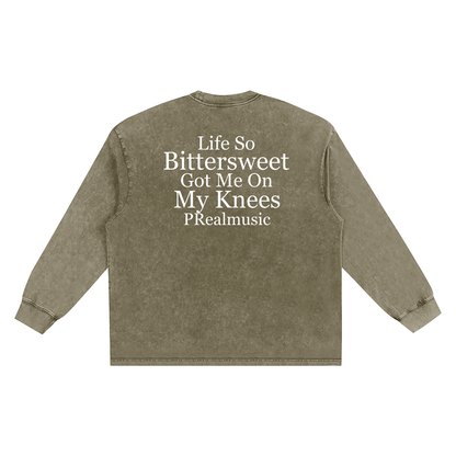 Bittersweet - Frayed Edge Long Sleeve T-Shirt