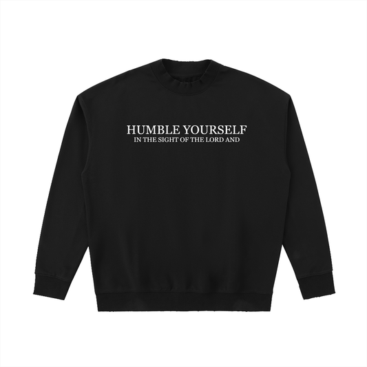 He Will Lift You Up - Drop Shoulder Crewneck Sweatshirt