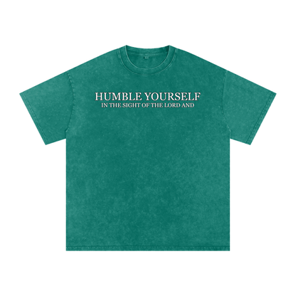 He Will Lift You Up - Oversized Cotton T-Shirt