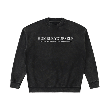 He Will Lift You Up - Drop Shoulder Crewneck Sweatshirt