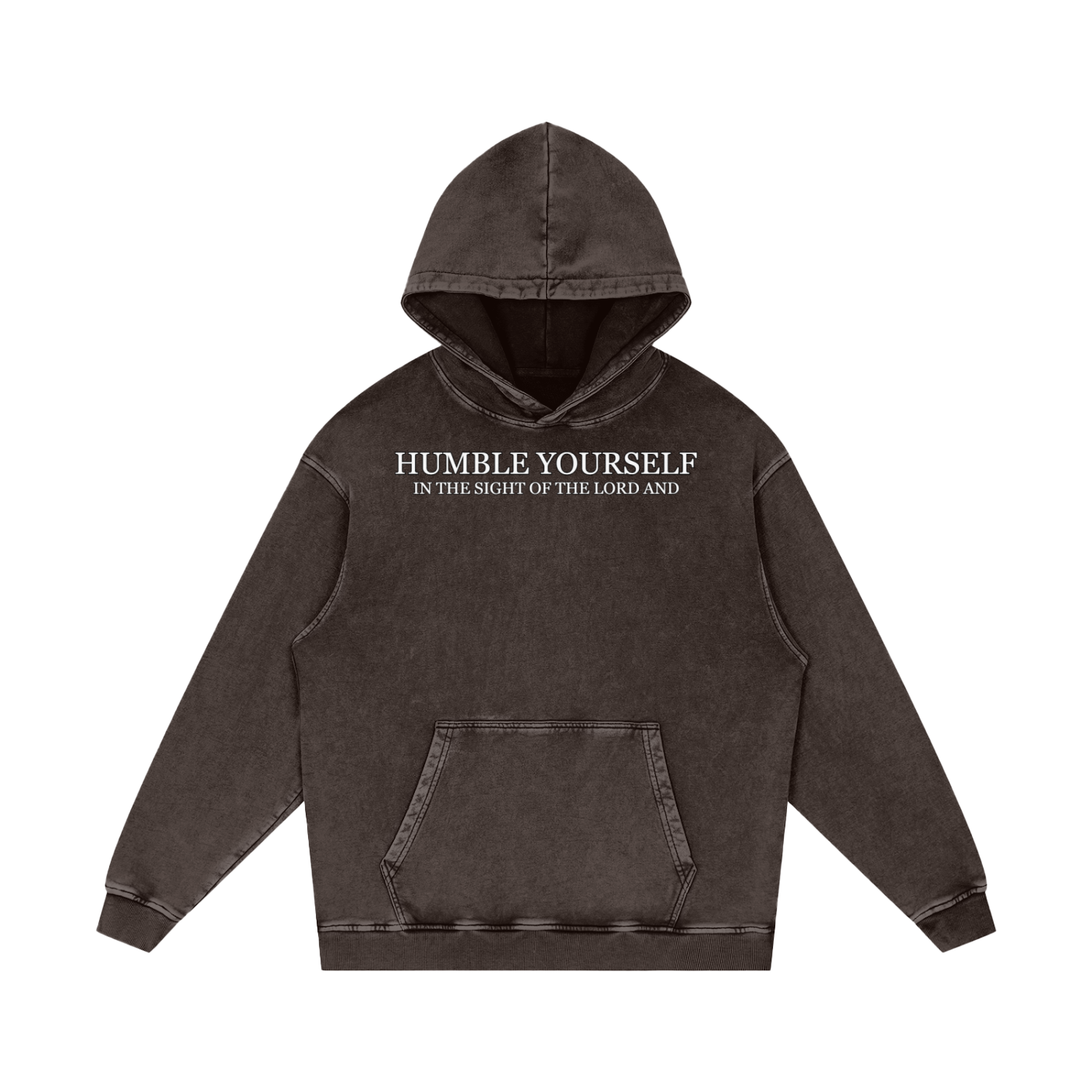 He Will Lift You Up - Loose Cotton Hoodie
