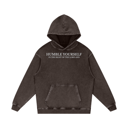 He Will Lift You Up - Loose Cotton Hoodie