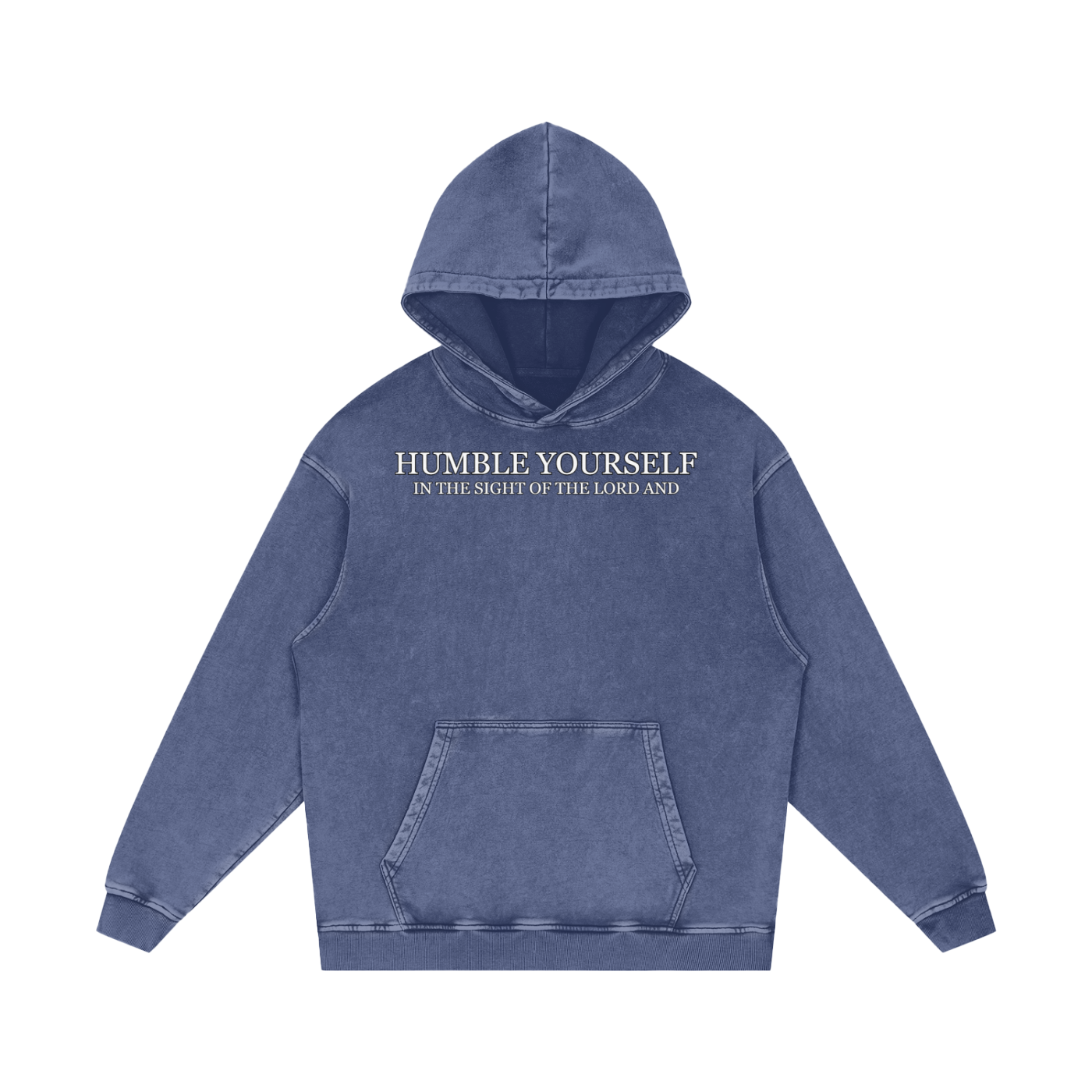 He Will Lift You Up - Loose Cotton Hoodie