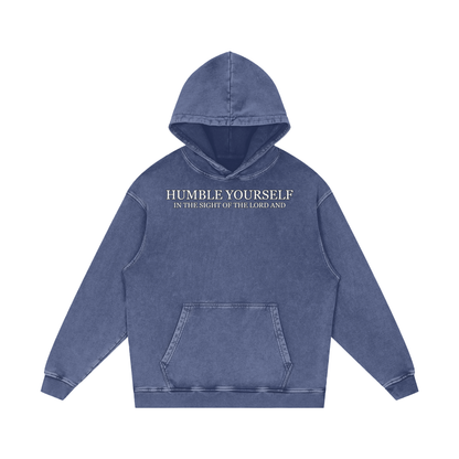 He Will Lift You Up - Loose Cotton Hoodie