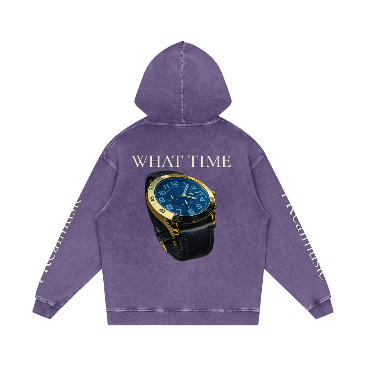 WHAT TIME - LIMITED EDITION - Loose Cotton Hoodie