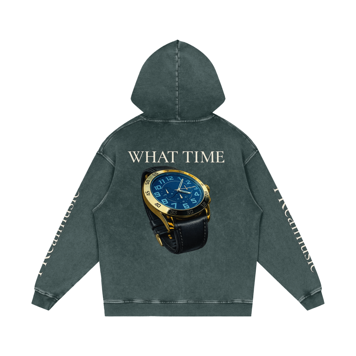 WHAT TIME - LIMITED EDITION - Loose Cotton Hoodie