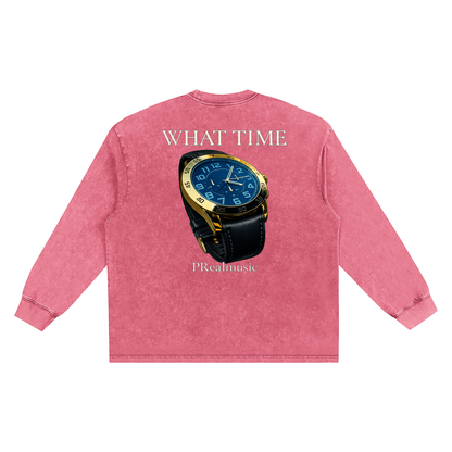 WHAT TIME - Frayed Edge T-Shirt